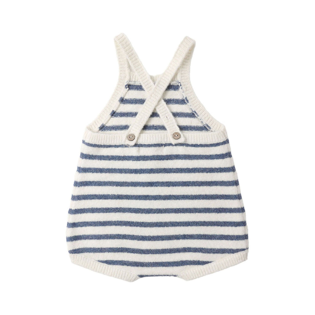 Rylee and Cru  Marine Stripe Fisher Romper
