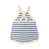 Rylee and Cru  Marine Stripe Fisher Romper
