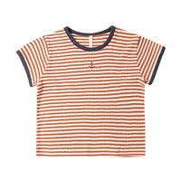 Rylee and Cru Poppy Stripe Pointelle Tee