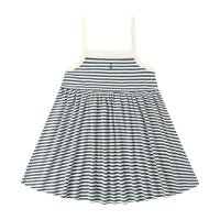 Rylee and Cru Navy Stripe Lea Dress
