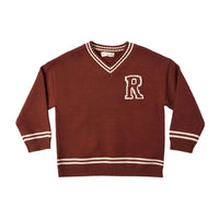 Rylee and Cru Brick Redwood Sweater