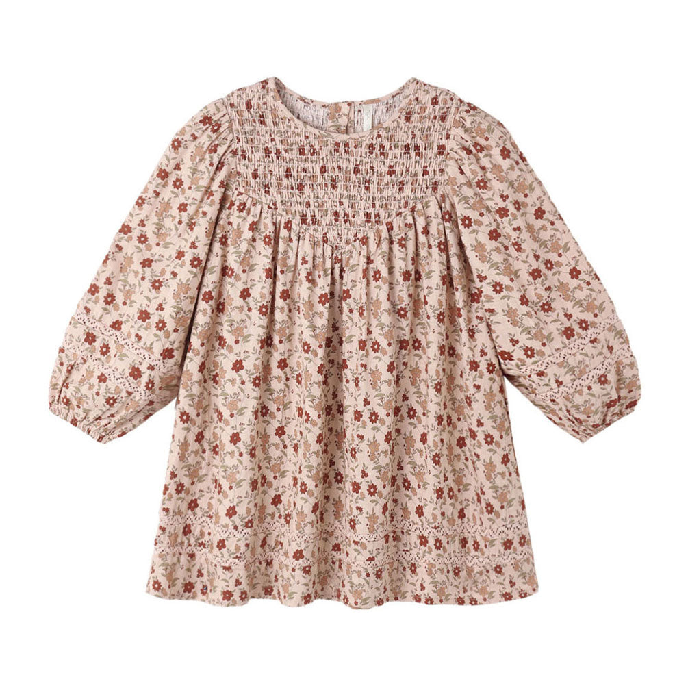 Rylee and Cru Blush Pink Floral Selene Dress