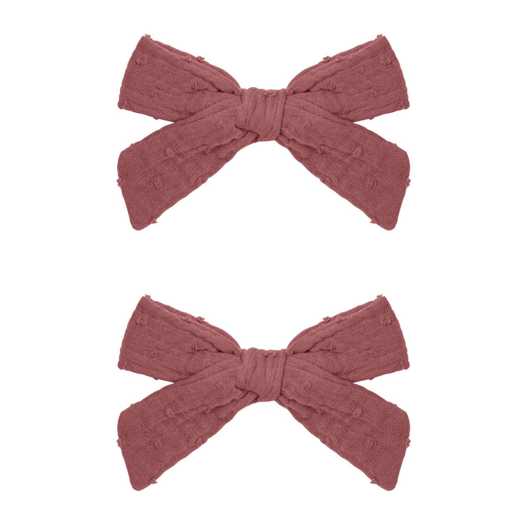 Rylee and Cru Raspberry Bow W.Clip Set