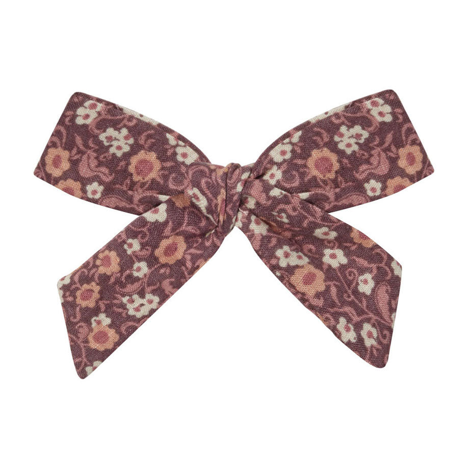 Rylee and Cru Plum Floral Girl Bow