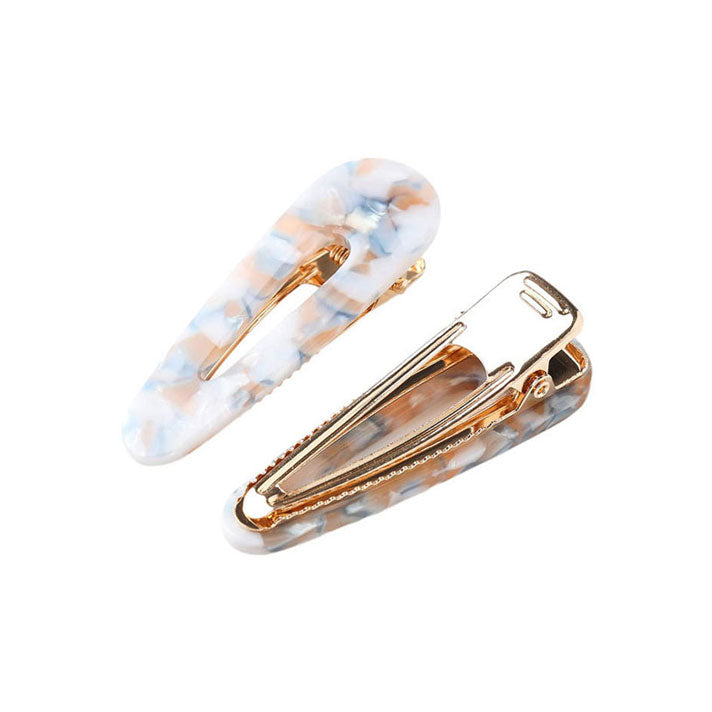 Rylee and Cru Brown, Blue Tortoise Slider Clip, Pack Of 4