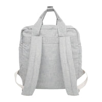 Rylee and Cru Blue Micro Stripe Mini Backpack