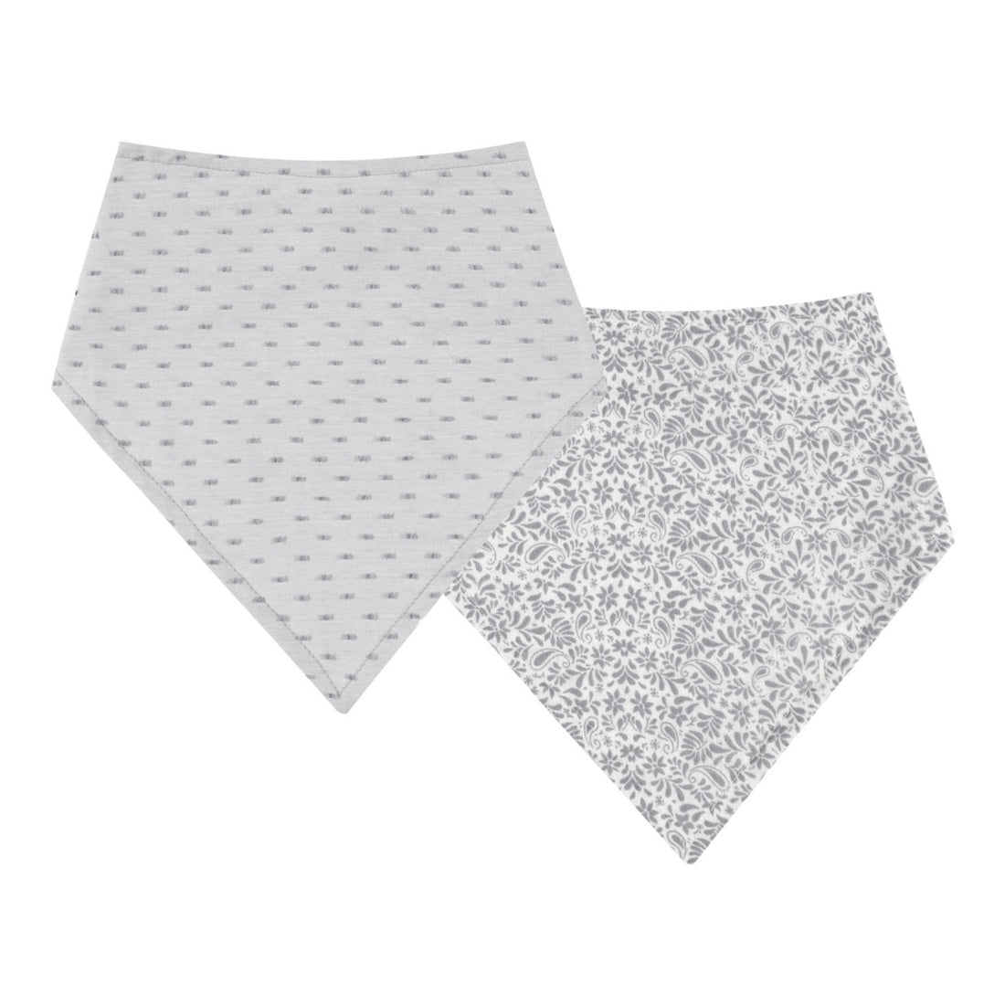 Rylee and Cru Ditsy- Dusty Blue Scarf Bib Set