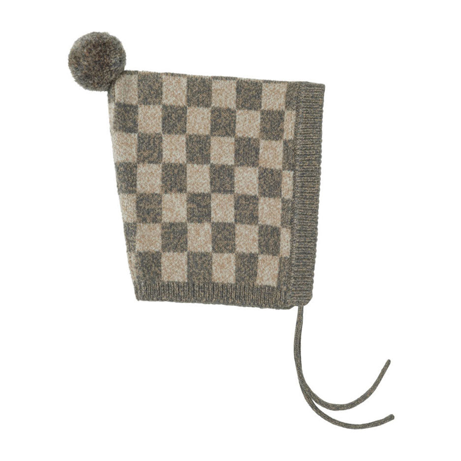 Rylee and Cru Heathered Check Knit Pixie Hat