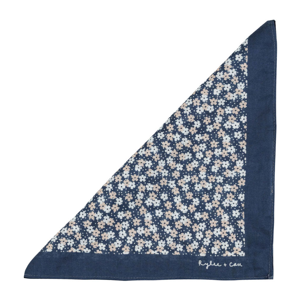 Rylee and Cru Blue Floral Bandana