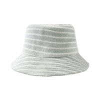 Rylee and Cru  Seafoam Terry Stripe Bucket Hat