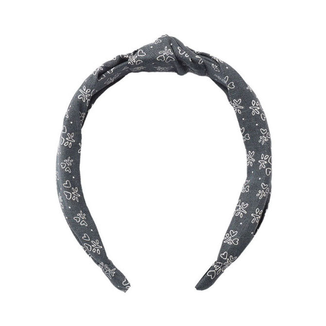 Rylee and Cru Midnight Heart Ditsy Knotted Headband