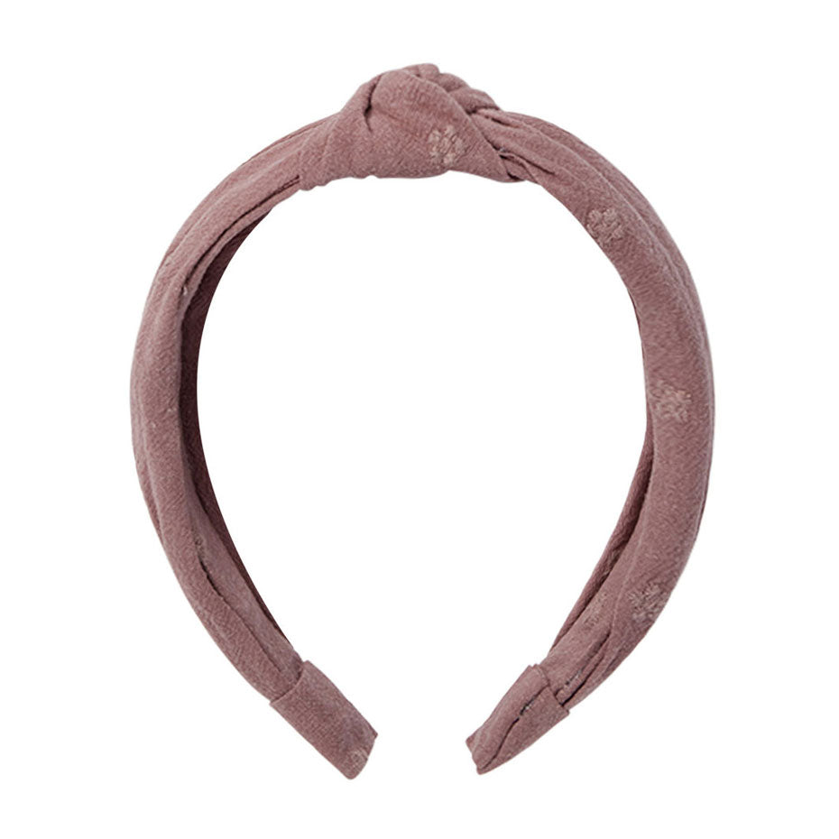 Rylee and Cru Mulberry Knotted Headband - Mulberry Daisy