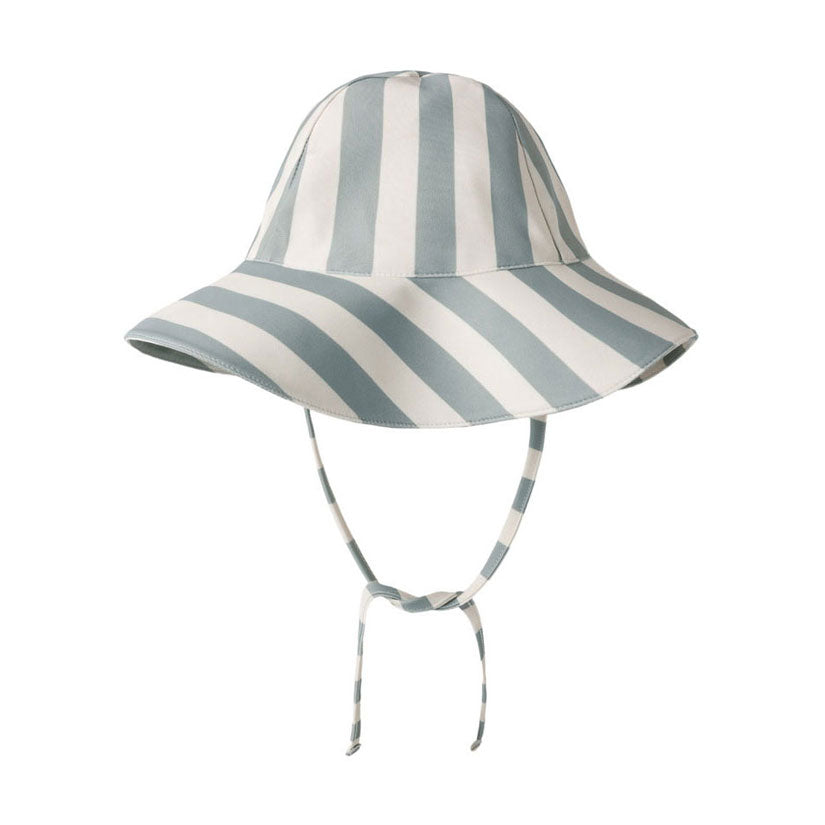 Rylee and Cru  Green Stripe Floppy Swim Hat
