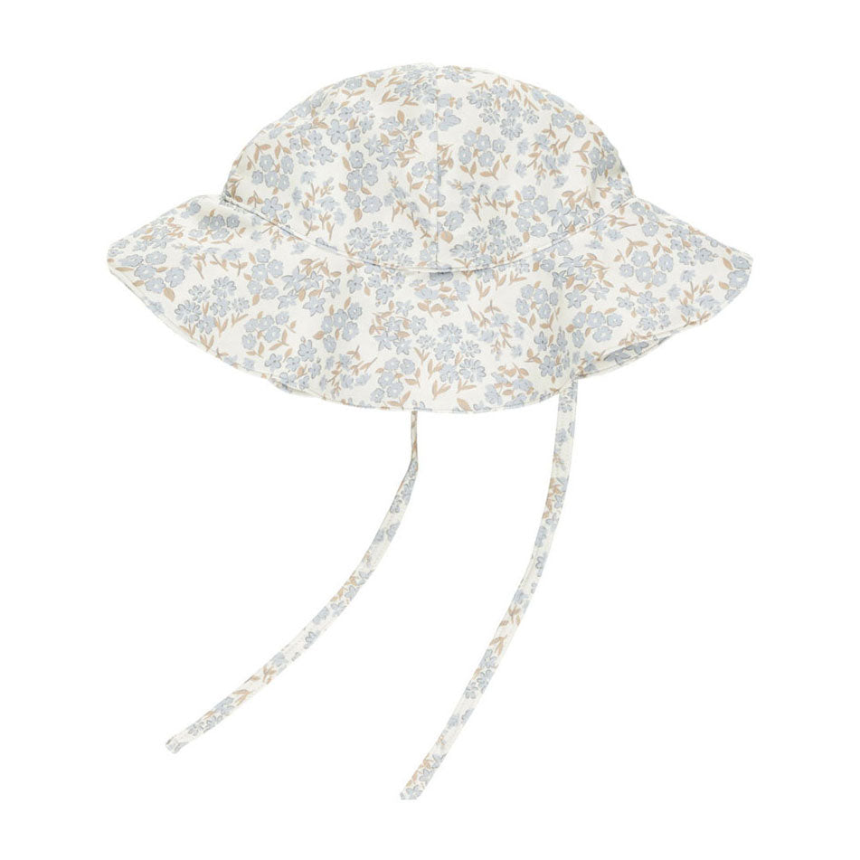 Rylee and Cru Blue Ditsy Floppy Swim Hat