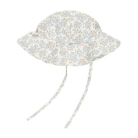 Rylee and Cru Blue Ditsy Floppy Swim Hat