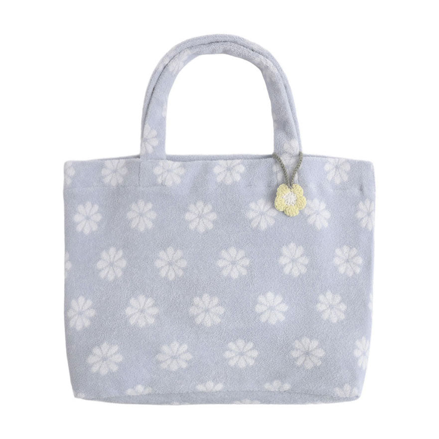 Rylee and Cru  Periwinkle Daisy Terry Beach Bag
