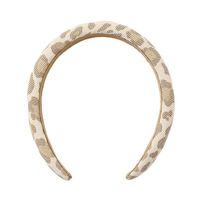 Rylee and Cru Natural Leopard Padded Headband
