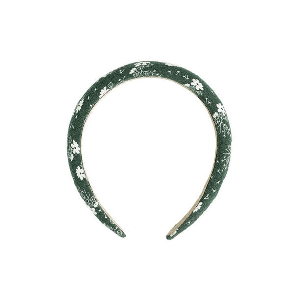 Rylee and Cru Green Ditsy Padded Headband