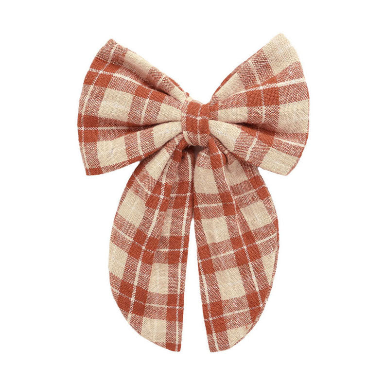 Rylee and Cru Red Plaid Oversized Bow
