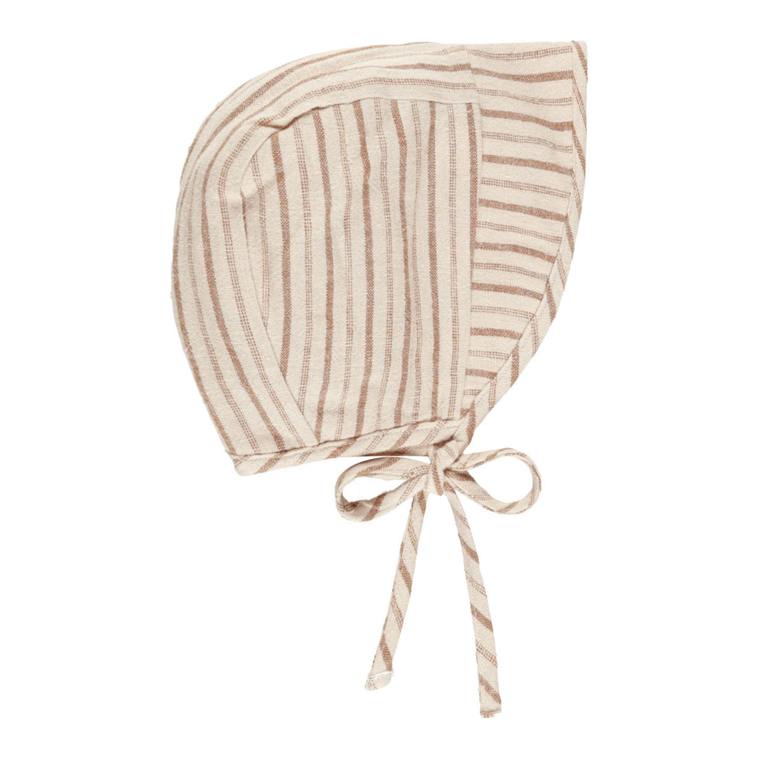 Rylee and Cru Saddle Pinstripe Baby Brimmed Bonnet
