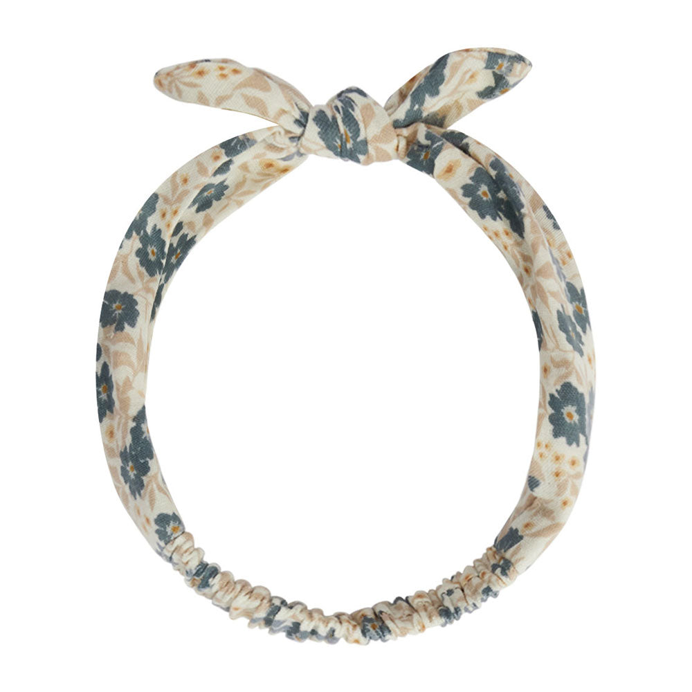 Rylee and Cru Blue Ditsy Baby Bow Headband