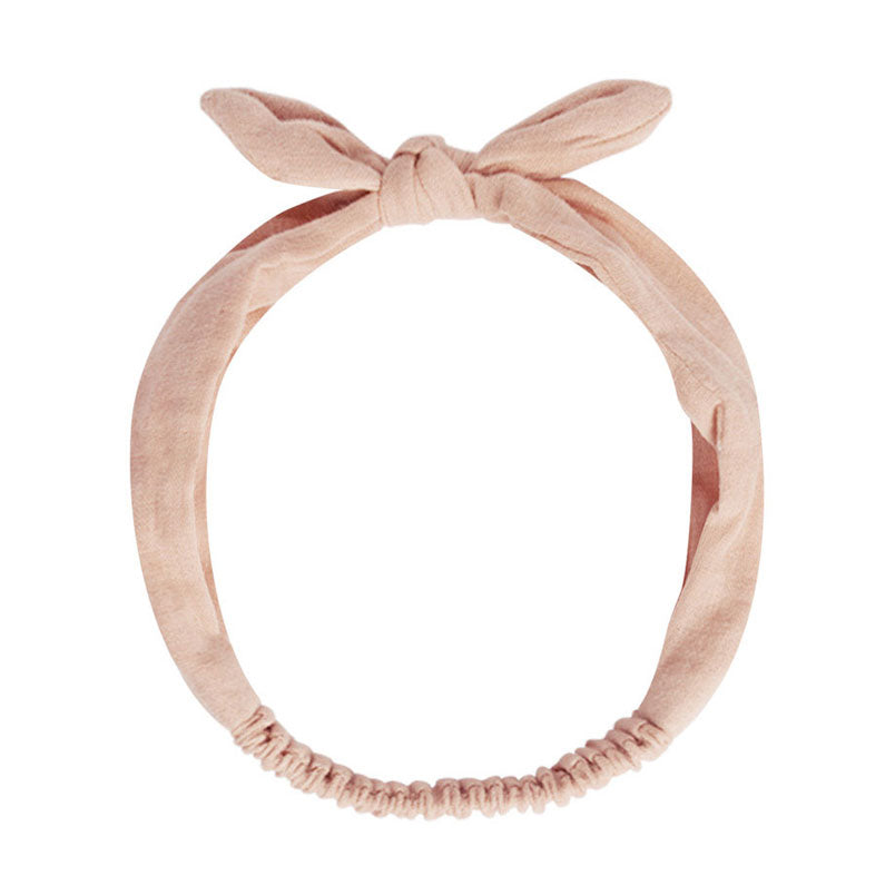 Rylee and Cru Blush Baby Bow Headband - Blush