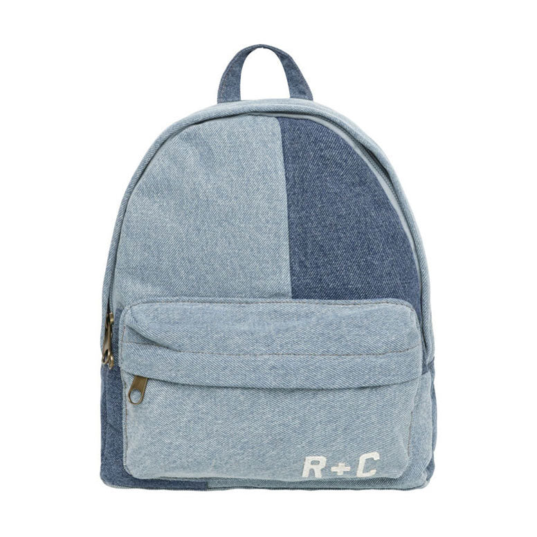 denim mini backpack Rylee and Cru Patchwork Denim Mini Backpack