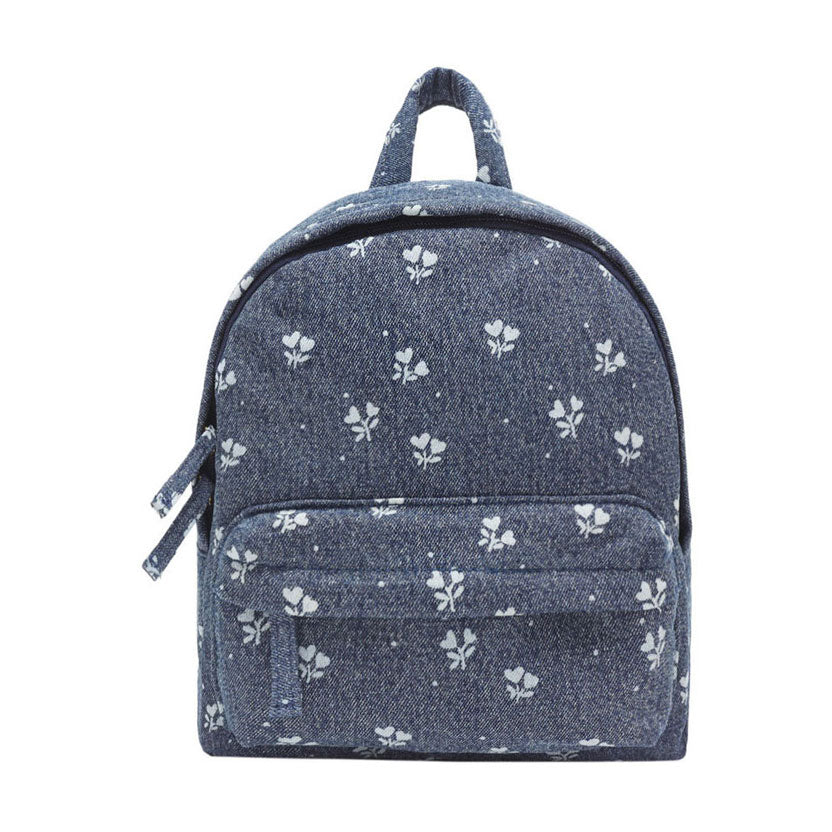 Rylee and Cru Indigo Heart Ditsy Mini Backpack