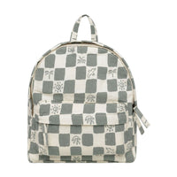Rylee and Cru Natural Coastal Check Mini Backpack
