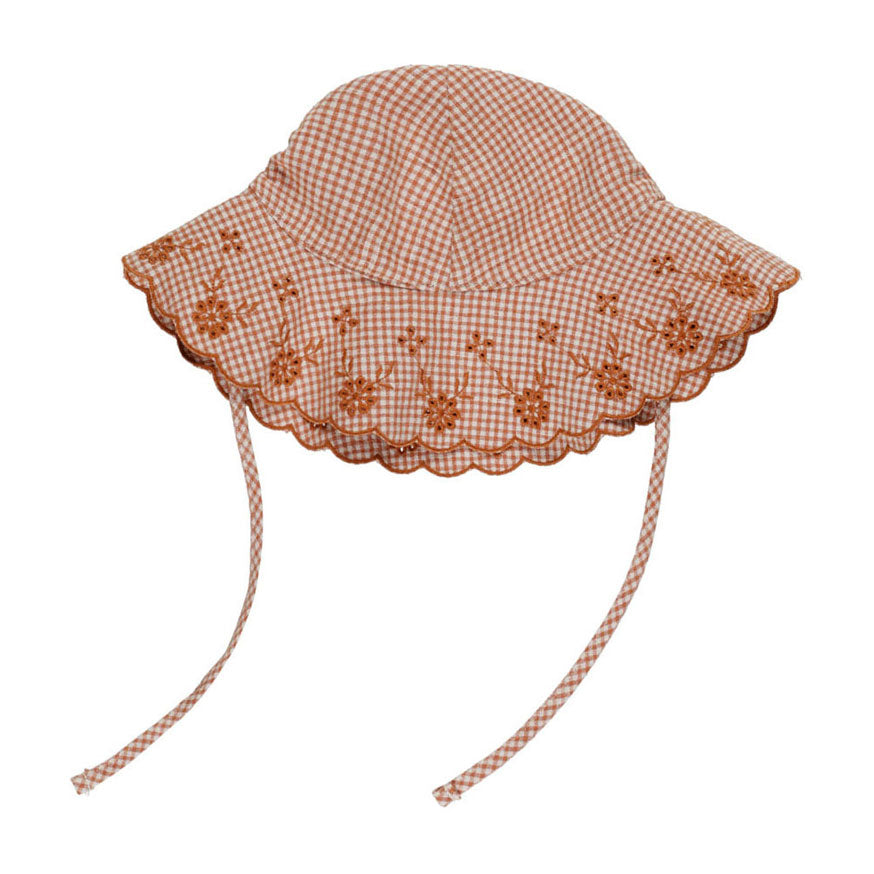Rylee and Cru Poppy Gingham Floppy Sun Hat