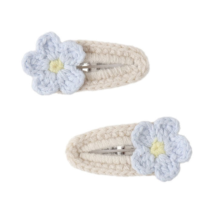 Rylee and Cru  Natural Crochet Clip Set