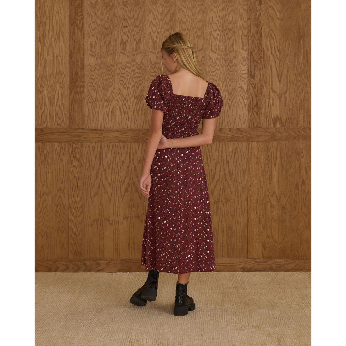 Rylee and Cru Harvest Berry Teen Midi Skirt