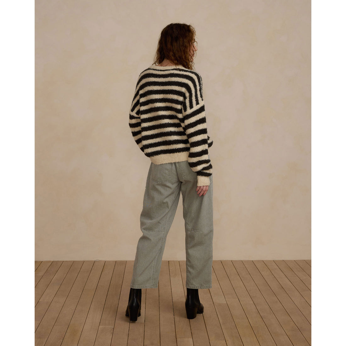 Rylee and Cru Fuzzy Stripe Aspen Women Sweater