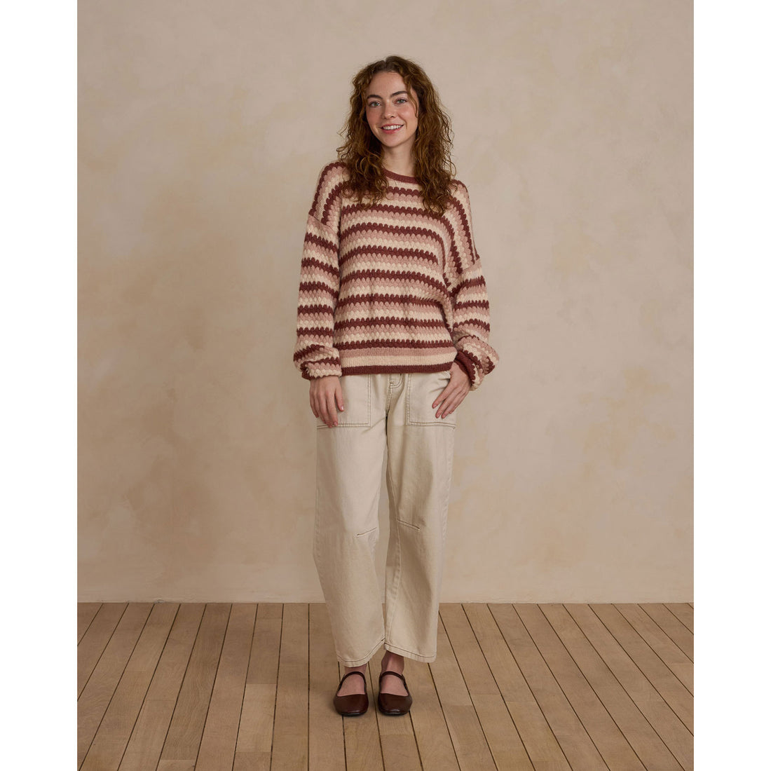 Rylee and Cru Multi Stripe Aspen Women Sweater