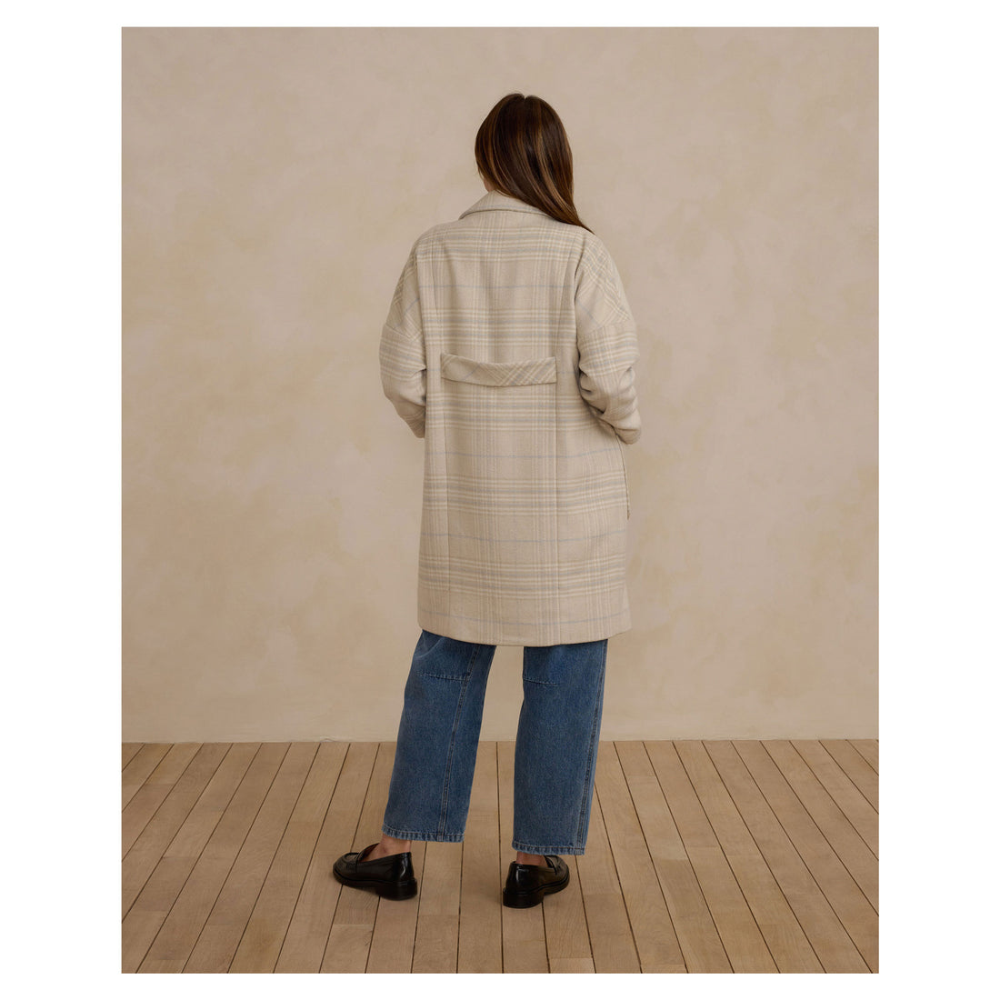 Rylee and Cru Fall Plaid Longline Womens Coat