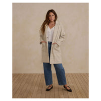 Rylee and Cru Fall Plaid Longline Womens Coat