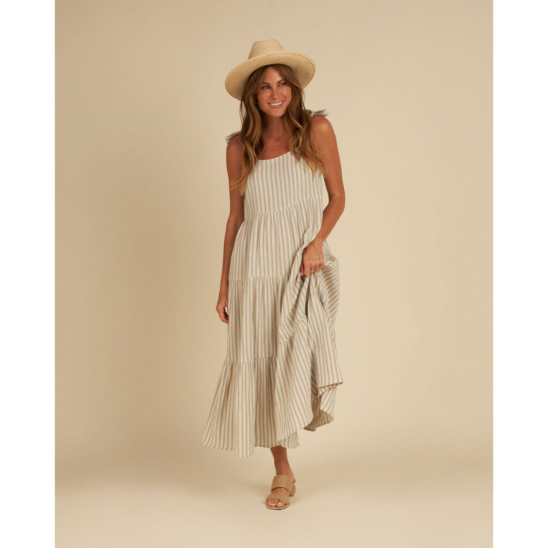 Rylee and Cru Ocean-Stripe Harbor Womens Dress -Ocean Stripe