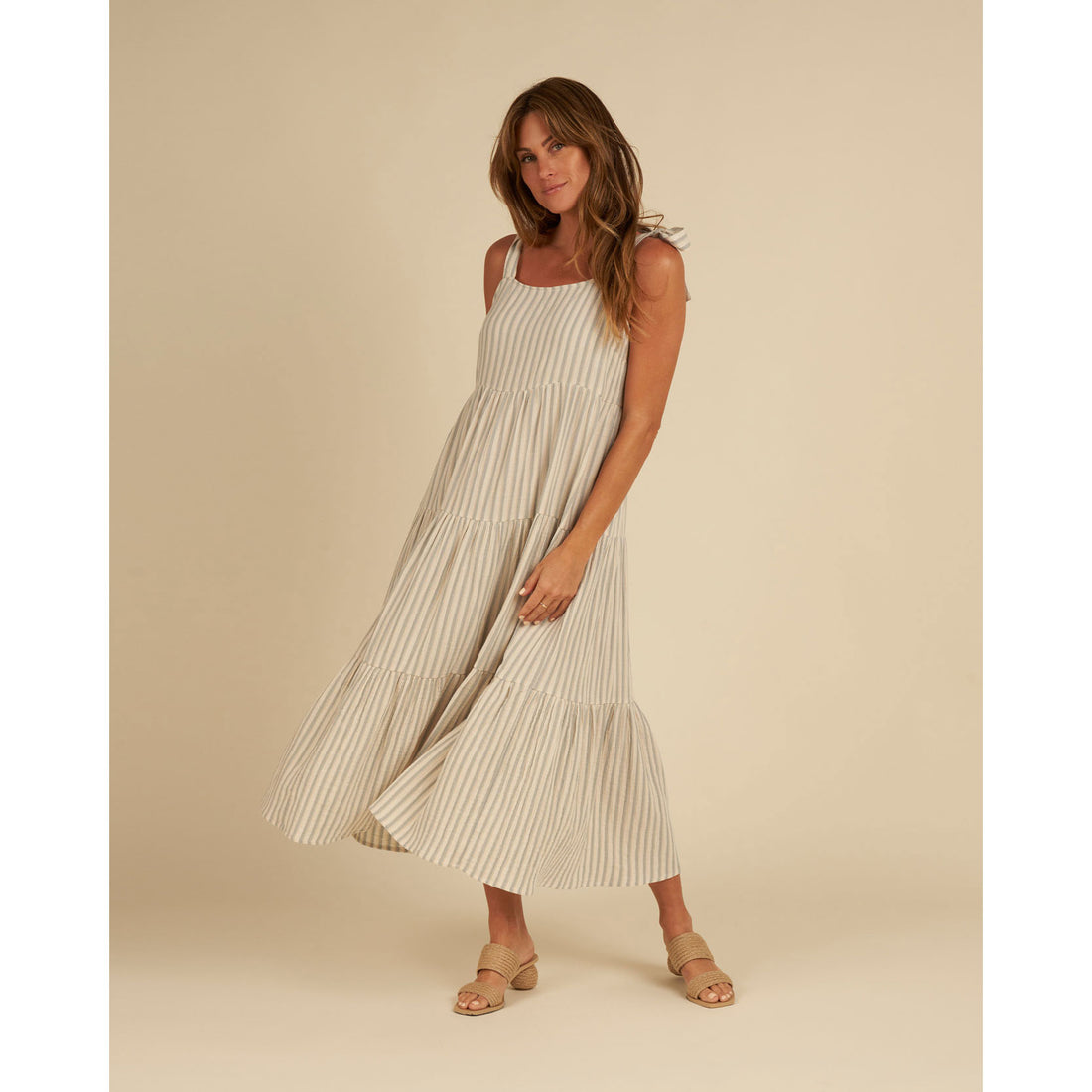 Rylee and Cru Ocean-Stripe Harbor Womens Dress -Ocean Stripe