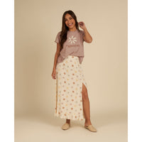 Rylee and Cru Leilani Button Slit Womens Skirt -Leilani