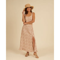 Rylee and Cru Plumeria Button Slit Womens Skirt -Plumeria