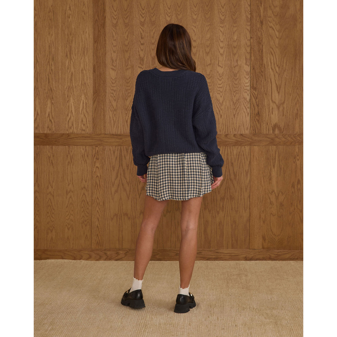 Rylee and Cru Navy Women Carolina Sweater