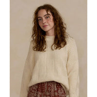 Rylee and Cru Natural Check Carolina Women Sweater