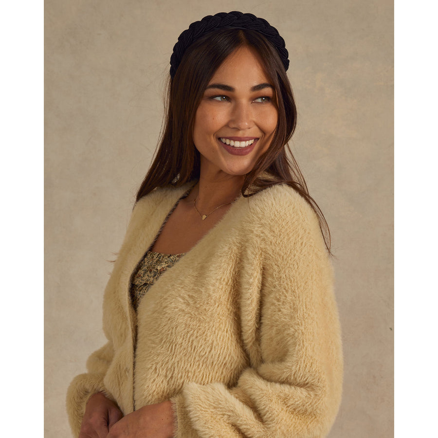 Rylee and Cru Champagne Boxy Crop Womens Cardigan