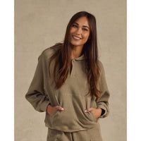 Rylee and Cru Moss Waffle Hoodie