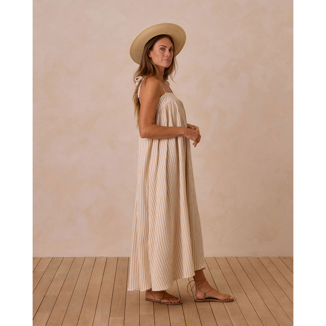 Rylee and Cru Marigold Stripe Malea Women Dress