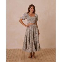 Rylee and Cru Gardenia Ruffle Tiered Women Maxi Skirt