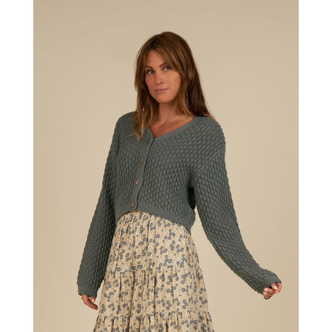 Rylee and Cru Indigo Womens Ella Cardigan