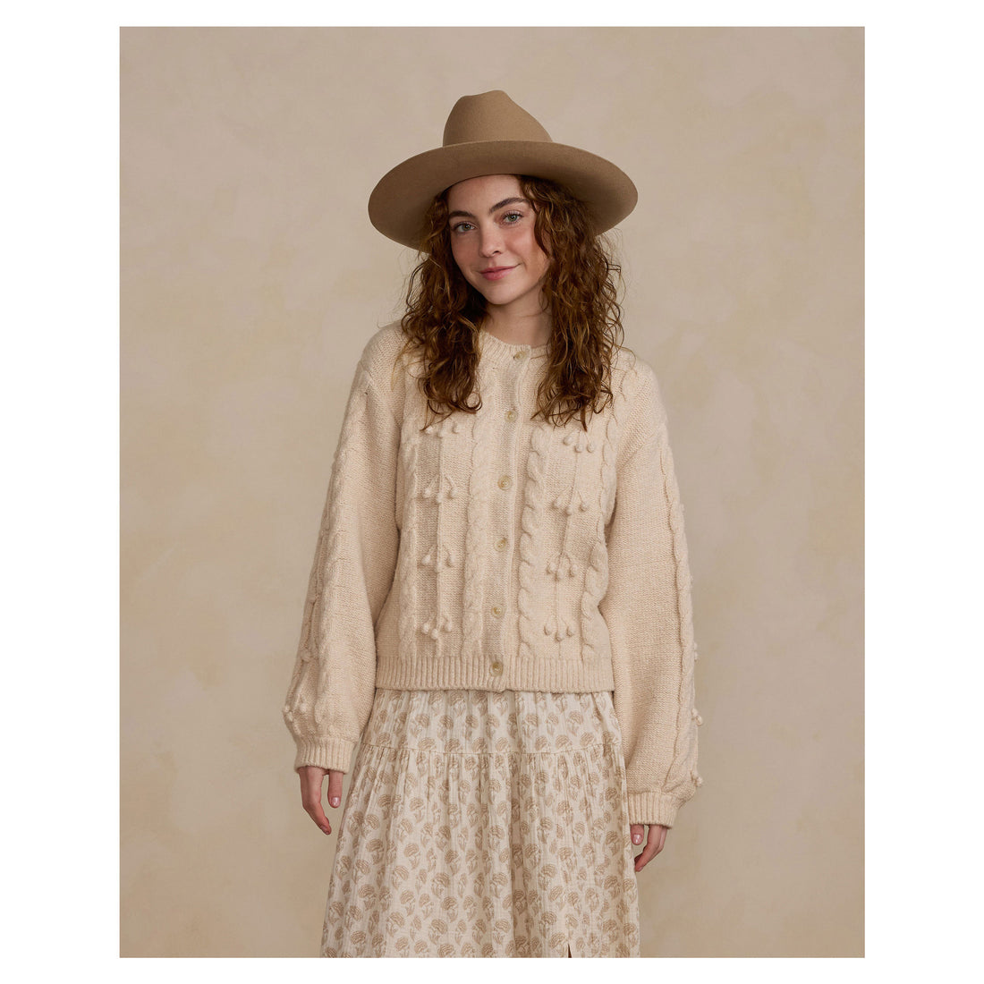 Rylee and Cru Shell Bobble Womens Cardigan