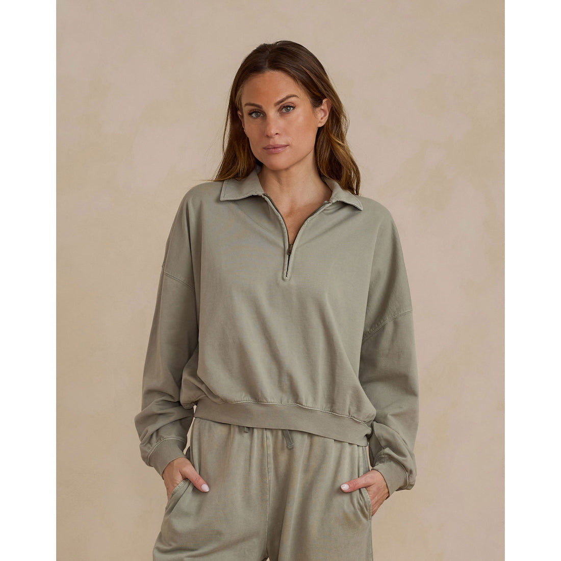 Rylee and Cru Laurel Quarter Zip Women Pullover