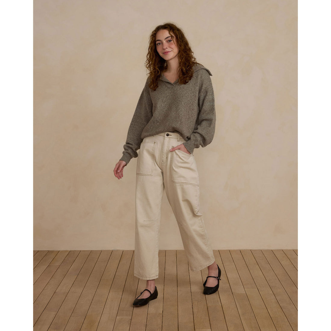 Rylee and Cru Heathered Laurel Cash Women Pullover